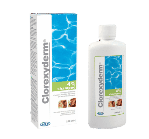 Clorexyderm antiseptinen ja puhdistava shampoo eläimille - Inushop.fi