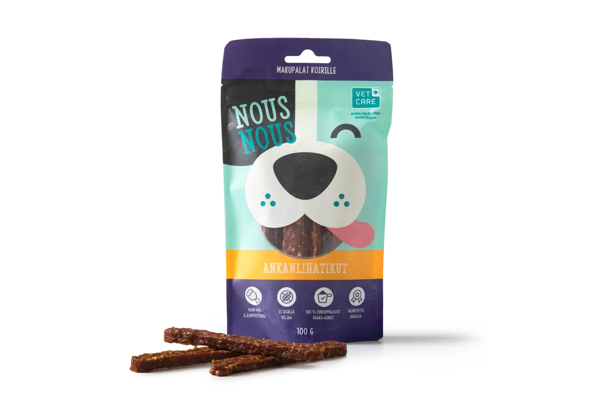 NousNous makupala Ankkatikku koirille - Inushop.fi
