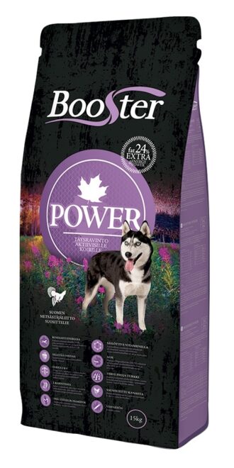 Booster Power koiranruoka, kanaruoka aktiiviselle koiralle - Inushop.fi