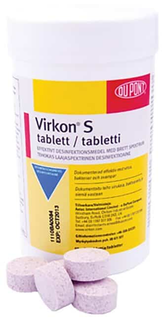 Virkon desinfektio tabletti laitteille ja pinnoille - Inushop.fi