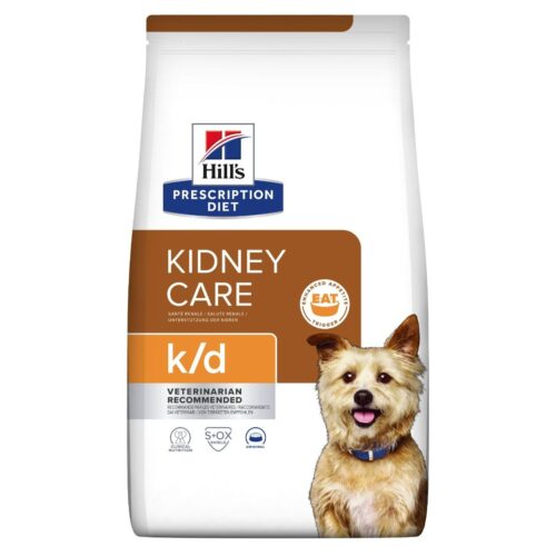 Munuaisten toiminnan tukemiseen tarkoitettu Hill's K/D Kidney Care -koiranruoka - Inushop.fi