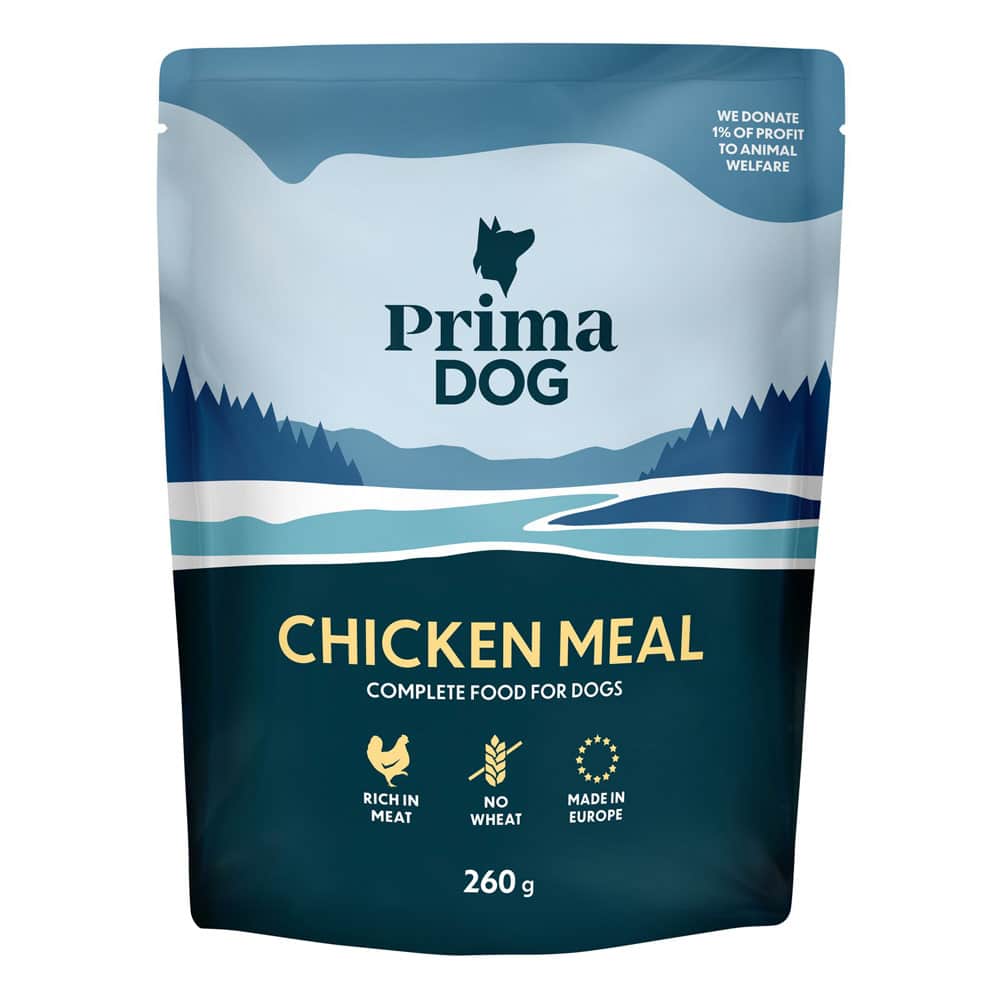 PrimaDog Kana-ateria, koiran täysravinto 260g
