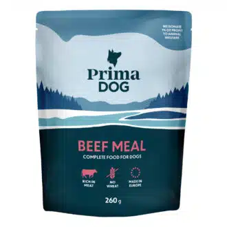 PrimaDog Liha-ateria, koiran täysravinto 260g