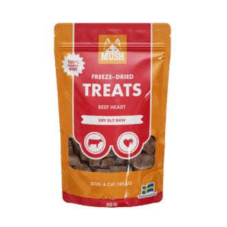 MUSH Treats Naudansydän pakastekuivattu 50g