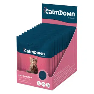 CalmDown by KRUUSE® leikkauksenjälkeinen rauhoittava nappi, kissat