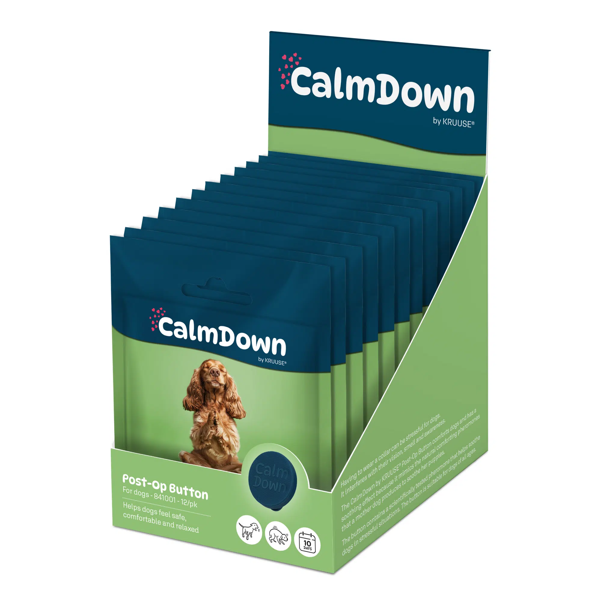 CalmDown by KRUUSE® leikkauksenjälkeinen rauhoittava nappi, koirat