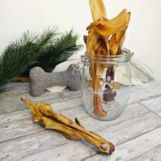 Kaikenkarvaiset Lampaan korva nahkapalalla 1kg